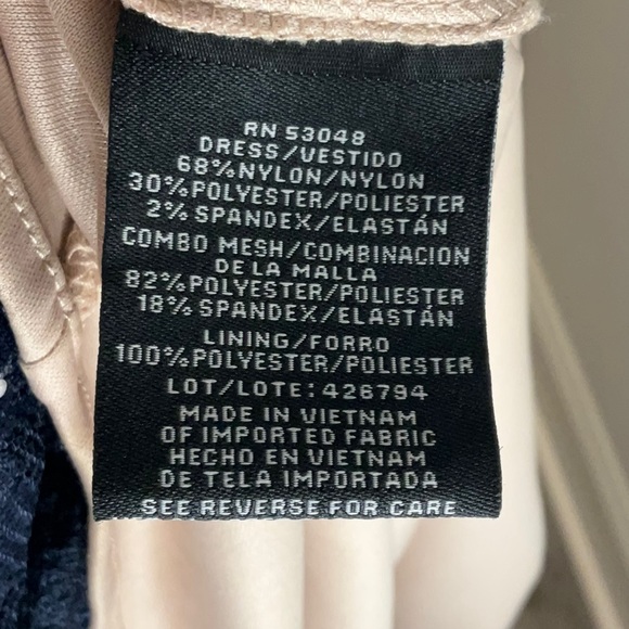 NW Woman Navy Lace Evening Gown - Picture 11 of 12